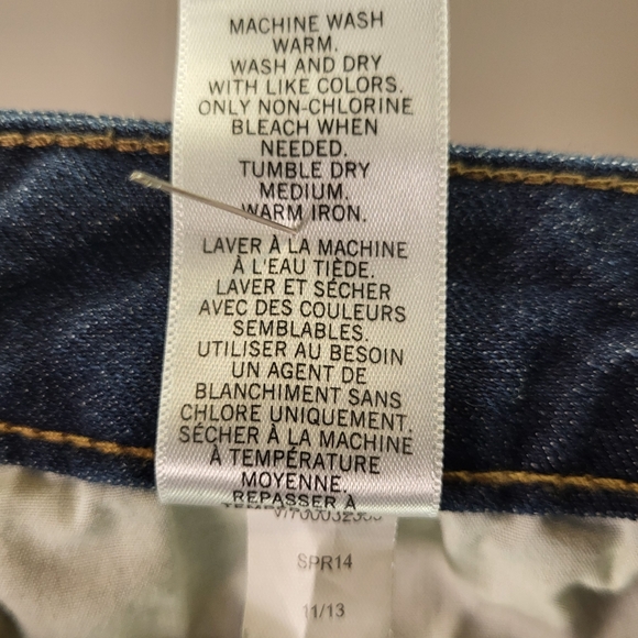 Banana Republic Stretch Extensible Roll Hem High Water/Cropped Jeans size 29/8 - Picture 7 of 7